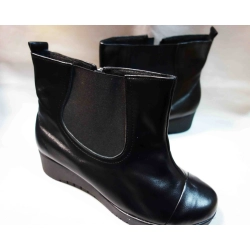 Botki damskie bardzo szerokie koturn 4cm teg. K 42