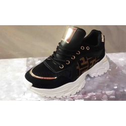 Buty sportowe  Fashion  czarne gruba podeszwa 39