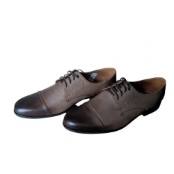 PÓŁBUTY mleczny brąz skóra  męskie 42