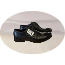 Moskała skórzane czarne półbuty tęg G nr.39