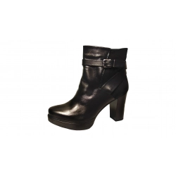 Botki damskie czarne  obcas 8,5cm nr.39
