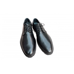 Skórzane półbuty Moskała czarne męskie nr 42