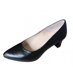 SKÓRZANE czółenko czarne na szerszą stopę tęg G1/2 NR 43,5