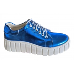 Skórzane niebieskie buty sportowe  nr..37