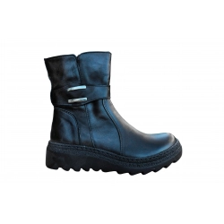 Botki czarne skórzane obc.4cm nr.37