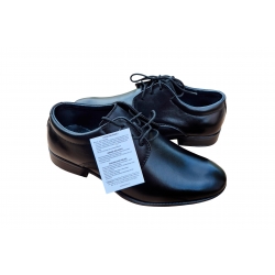 Wygodne skórzane buty dziecięce Moskała Czarne tęg G nr.32