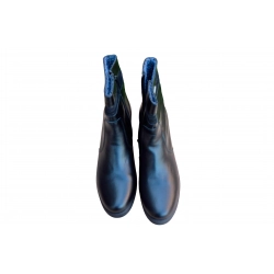 Botki czarne skórzane ob.6cm nr.37