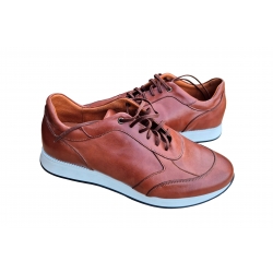 skórzane półbuty sportowe Brązowe tęg G nr.44