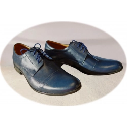 Skórzane półbuty granatowe tęg G nr.40