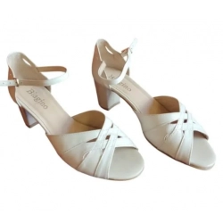 SKÓRZANE sandały beżowe TĘGOŚĆ H HALUKSY 41