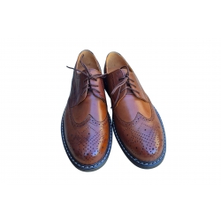 skórzane półbuty Moskała brązowe tęg G nr.41