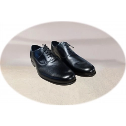 Eleganckie skórzane półbuty czarne tęg G nr.43