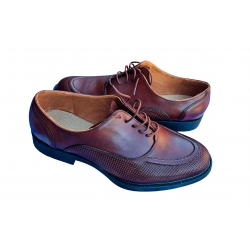 skórzane półbuty Moskała brązowe tęg G nr.39