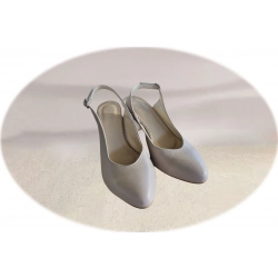 Sandały damskie cappucino ze skóry obc.7 cm nr..37