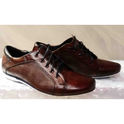 MOSKAŁA skóra BUTY męskie BORDO rozmiar 43