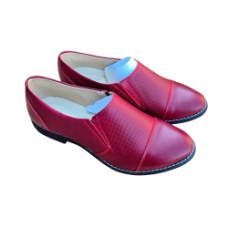 Damskie półbuty wsuwane bordowe tęg.G obc.3 nr.38