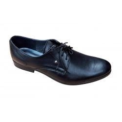 Eleganckie skórzane półbuty czarne tęg G nr.42