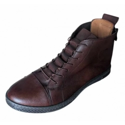 Trzewiki męskie skórzane brązowe rozmiar 42