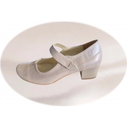 Sandały damskie ze skóry cappuccino ob.4cm nr.36