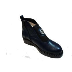 SKÓRZANE BOTKISZEROKIE  GRANAT TĘG H  41