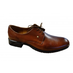 Eleganckie skórzane półbuty brąz tęg G nr.43