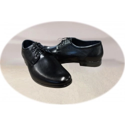 Klasyczne skórzane półbuty czarne tęg G nr.44