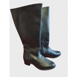 SKÓRZANE Kozaki OBCAS 3,5  szeroka cholewka obwód aż 42 cm 36