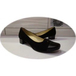 Czółenka damskie czarne obcas 3,8cm nr.41