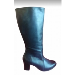 Skorzane BUTY MESKIE szerokie TĘGOSĆ H  CZARNE 43