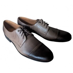 PÓŁBUTY mleczny brąz skóra  męskie 42