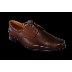 Skórzane półbuty brązowe tęg G nr.45