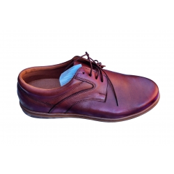 skórzane półbuty Moskała brązowe tęg G nr.44