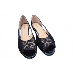 Filipczyk szerokie czarne sandały obc.2 cm nr.38