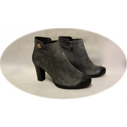 Botki damskie w kolorze popielu obcas 8,5cm nr.39