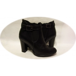 Botki damskie czarne obcas 8cm nr.38