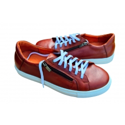 skórzane półbuty sportowe Brązowe tęg G nr.43
