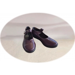 Czółenka damskie ze skóry bordowe obc.5 cm nr.37
