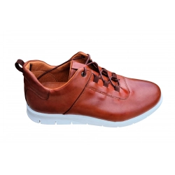 skórzane buty sportowe  Brązowe tęg G nr.42