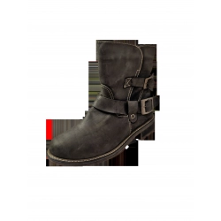 Botki skórzane wyższe czarne  obcas 3 cm nr.37
