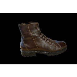 Kozaki męskie ze skóry brązowe tęg G nr.42