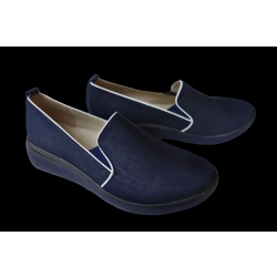 Sportowe damskie buty granatowe obcas 4,5 cm nr 37
