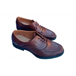 skórzane półbuty Moskała brązowe tęg G nr.39