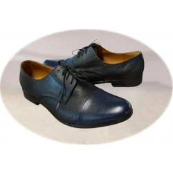 Eleganckie półbutyze skóry czarne tęg G nr.43