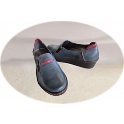 Botki damskie ze skóry popiel obc.5 cm nr.40