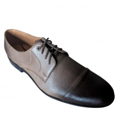 PÓŁBUTY mleczny brąz skóra  męskie 42