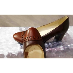 Czółenko damskie brąz obcas 6 cm nr.41