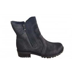 Botki damskie ze skóry czarny obc.4cm nr.41