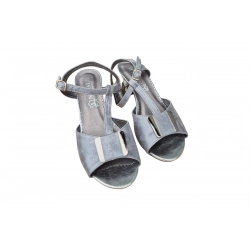 Sandały damskie ze skóry beż_satyna obc.6cm nr.37