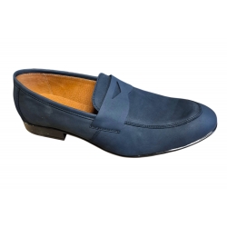 Moskała mokasyny granatowe ze skóry naturalnej pulapowej nr 39