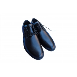 Eleganckie skórzane półbuty Moskała czarne tęg G nr.40